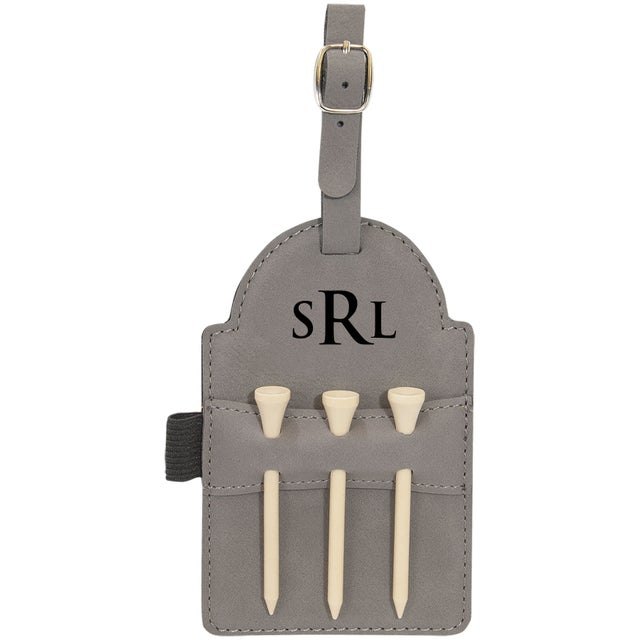Monogram Golf Tee Tags