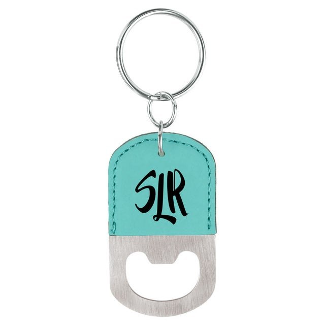 Monogram Bottle Opener Key Tags